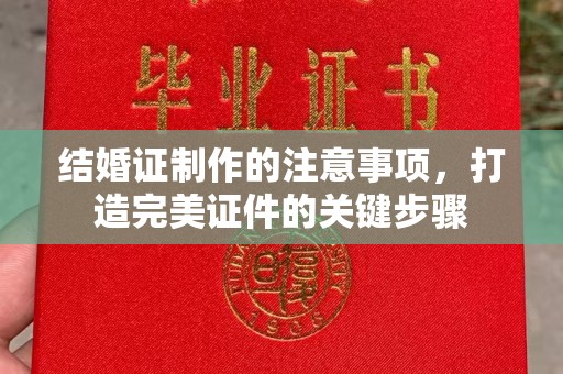 建始结婚证制作的注意事项，打造完美证件的关键步骤