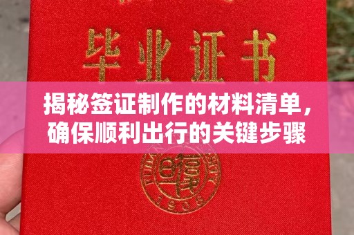 建始揭秘签证制作的材料清单，确保顺利出行的关键步骤
