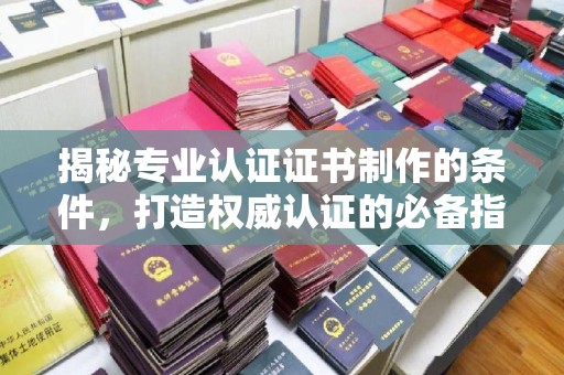 建始揭秘专业认证证书制作的条件，打造权威认证的必备指南