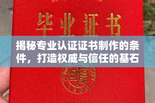 建始揭秘专业认证证书制作的条件，打造权威与信任的基石