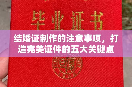 建始结婚证制作的注意事项，打造完美证件的五大关键点